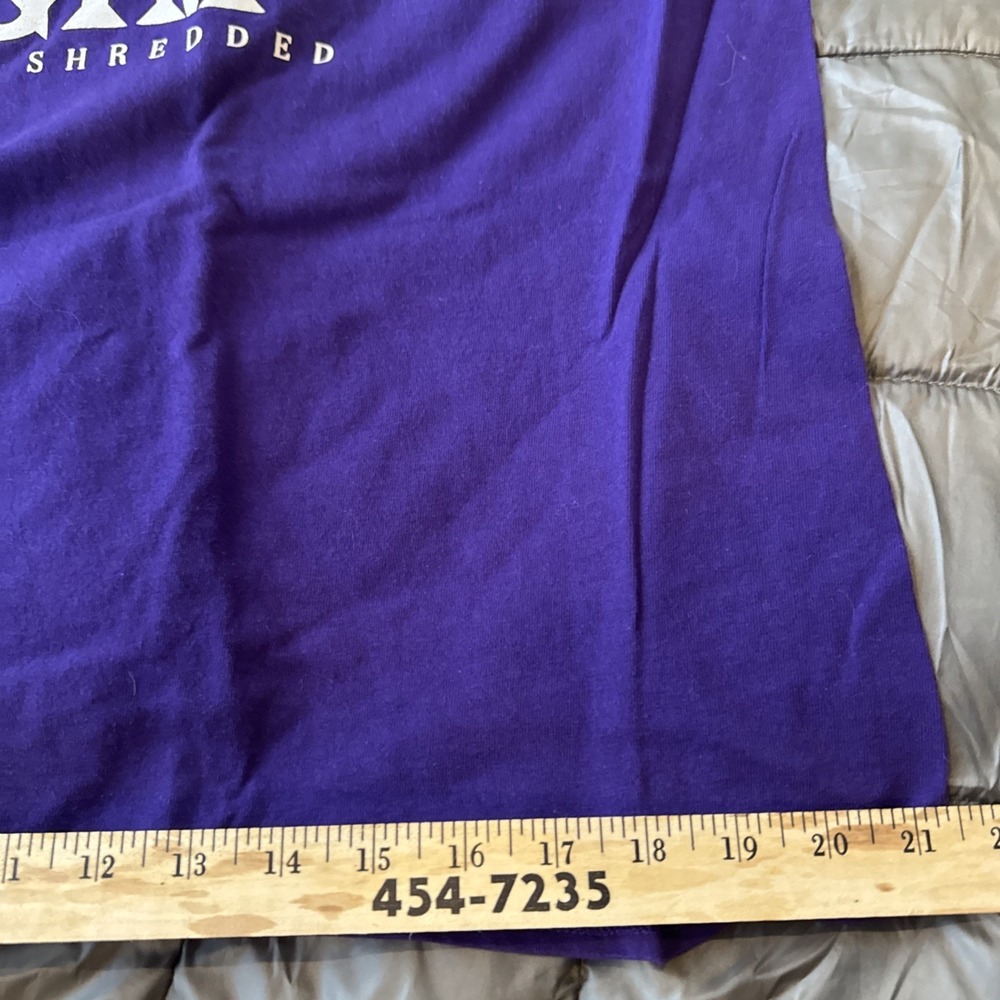 Vintage TMNT Purple Shredders Gym T-shirt Men's XL - Picture 5 of 7